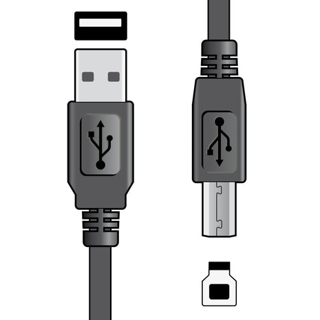 USB 2.0 Type A Plug to Type A Plug Leads USB 2.0 A plug to A plug lead