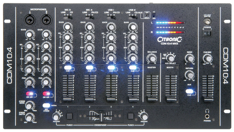 Citronic CDM10:4 Mk5 USB Mixer