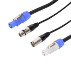 LEDJ 1.5m Combi 3-Pin DMXPowerCON Cable Lead