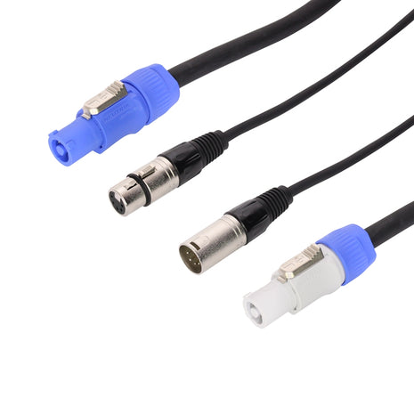 LEDJ 5m Combi 5-Pin DMXPowerCON Cable Lead