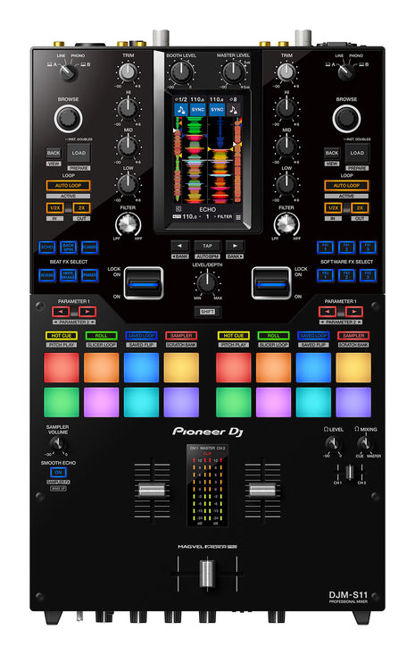 Pioneer DJ DJM-S11 Scratch Mixer Pro Battle Mixer for Serato DJ and Rekordbox