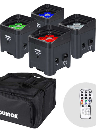 Equinox Colour Raider Lithium Battery Uplighter Pack (Black Housing)