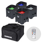 Equinox Colour Raider Lithium Battery Uplighter Pack (Black Housing)