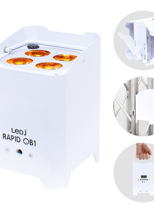 LEDJ Rapid QB1 RGBA (White Housing)