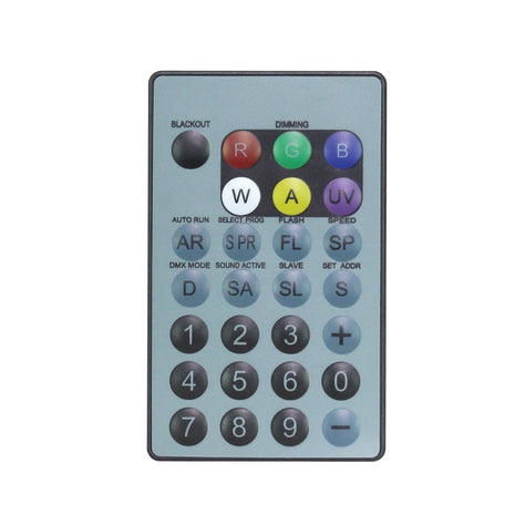 LEDJ IR Remote for LEDJ HEX Fixtures (RGBWAUV)