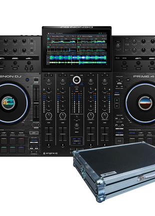 Denon DJ Prime 4 + & Swan Flight Case Bundle