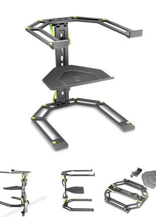 Gravity LTS 01 B Laptop Stand with Table Clamp and Tray