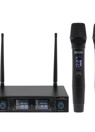 W-Audio DM 800H Twin Handheld UHF System (863.0Mhz-865.0Mhz)