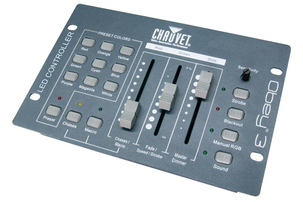 Chauvet Obey 3 DMX 3 Channel Controller for LED Lights - djkit.com