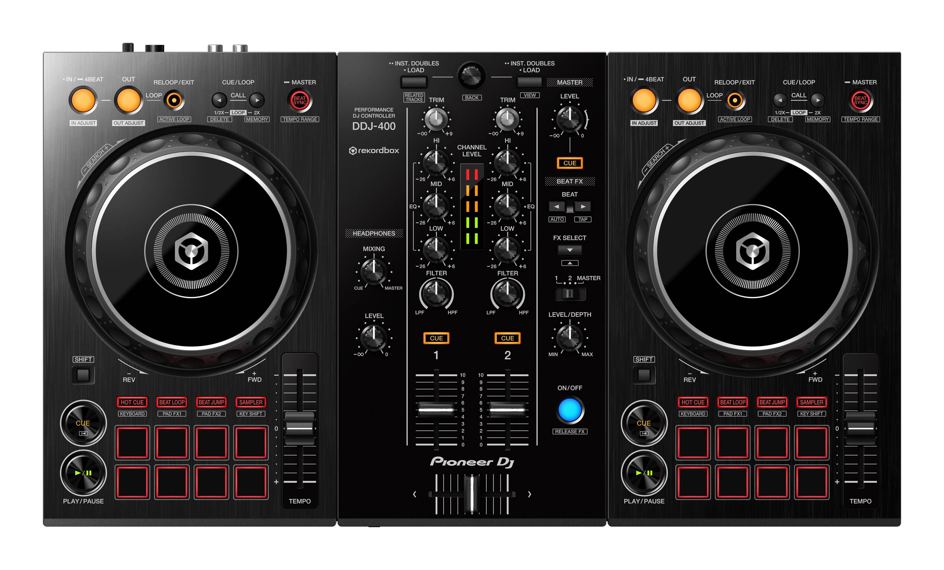 Pioneer DJ DDJ-400 Limited Edition Silver DJ Controller for rekordbox