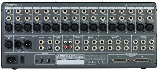 Mackie Onyx 1640i 16-Channel Mixer with Firewire interface