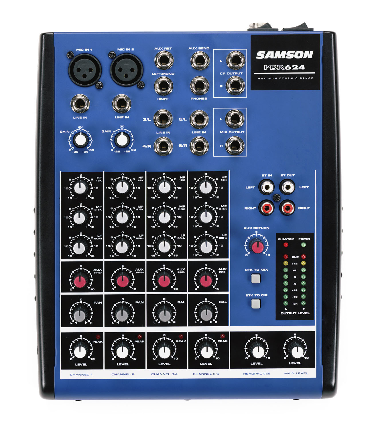 Samson MDR624 Compact 6:2 Mixer - djkit.com