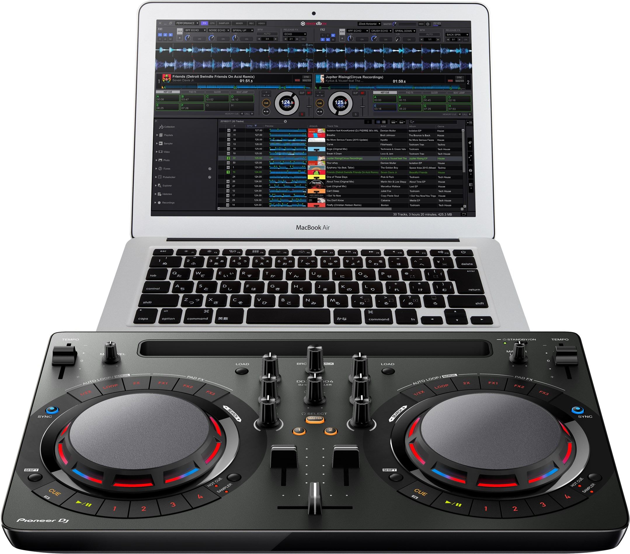 Pioneer DDJ-WeGo4 Black DJ Controller for iPad