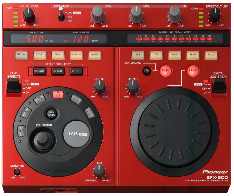 Pioneer EFX500 Red DJ Effects Unit - djkit.com
