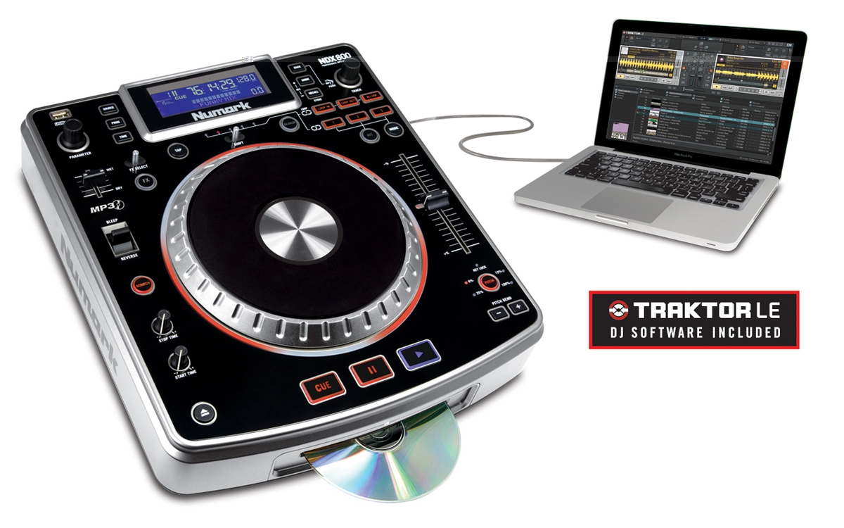 Numark NDX800 MP3/CD/USB Midi Media Player with Traktor LE - djkit.com