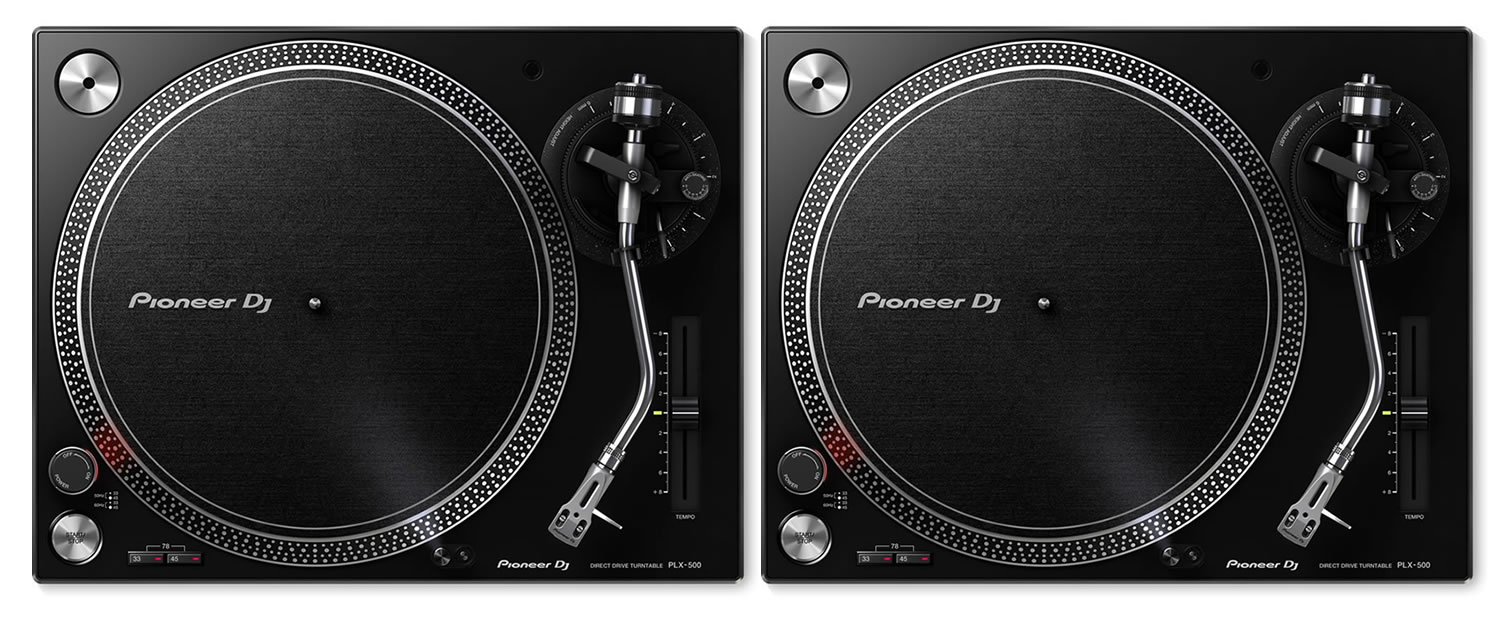 Pioneer PLX-500 K Turntable (Pair)