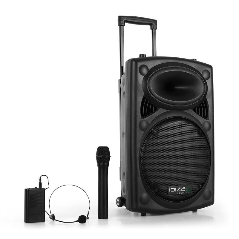 ibiza sound HYBRID12VHF-BT Portable PA Speaker SystemHYBRID12VHF-BT
