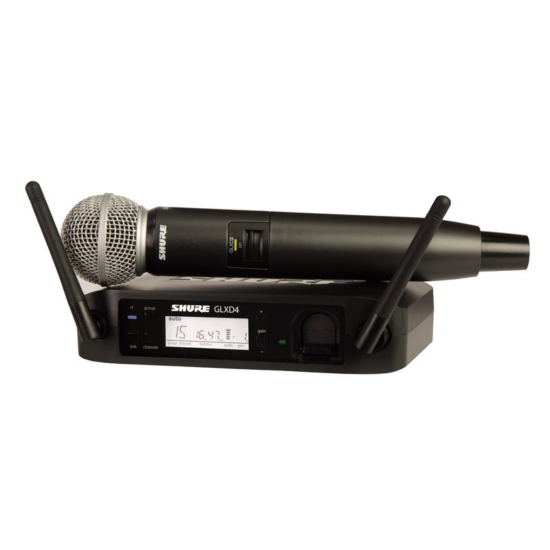 Shure GLXD24UK SM58 2.4 GHz Digital Wireless SM58 System