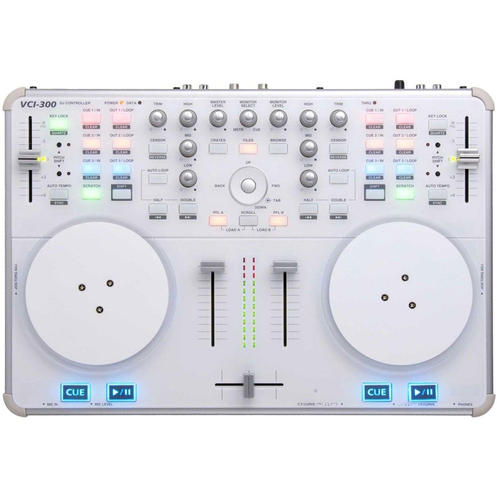Vestax VCi300 White DJ Midi Controller with Serato Itch Software
