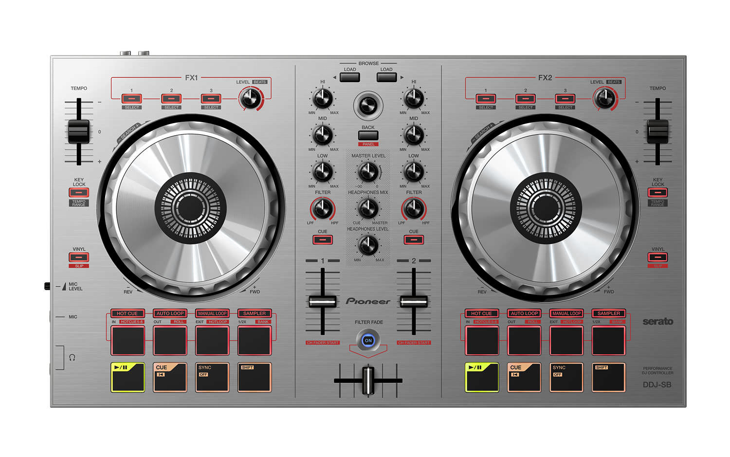 Pioneer DDJ-SB Silver Serato DJ Controller